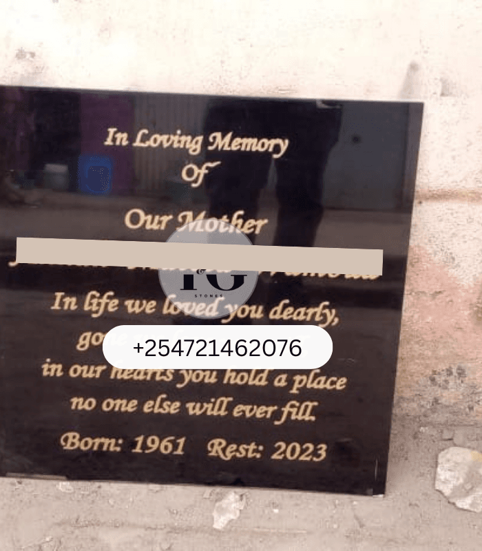 Plain Black Ceramic Plaque